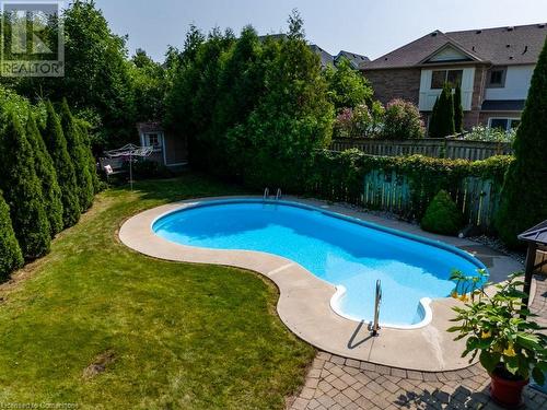 2247 Pathfinder Drive, Burlington, ON - Outdoor With In Ground Pool With Deck Patio Veranda With Backyard