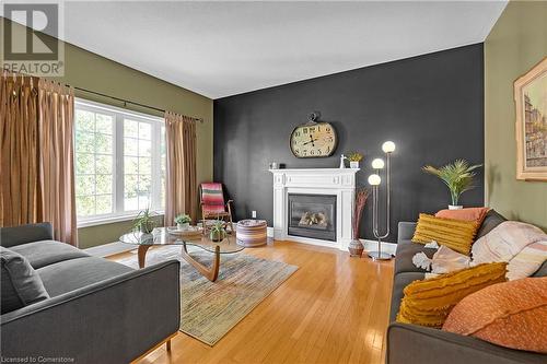 42 Hansford Drive, Brantford, ON - Indoor Photo Showing Living Room With Fireplace