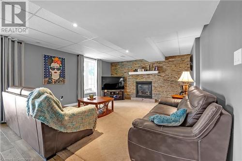 42 Hansford Drive, Brantford, ON - Indoor With Fireplace