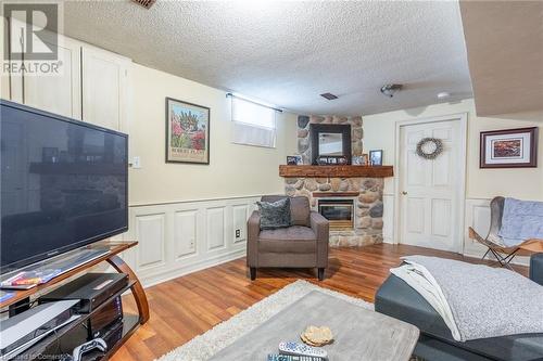 25 Morgan Drive, Caledonia, ON - Indoor Photo Showing Living Room With Fireplace