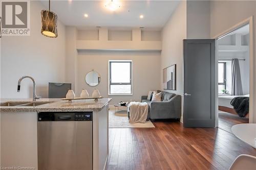 112 King Street E Unit# Lph01, Hamilton, ON - Indoor Photo Showing Kitchen With Double Sink