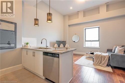 112 King Street E Unit# Lph01, Hamilton, ON - Indoor Photo Showing Kitchen With Double Sink