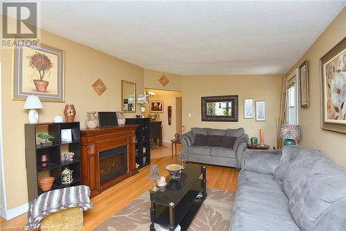 33 Fielding Crescent, Hamilton, ON - Indoor Photo Showing Living Room With Fireplace