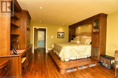 Primary Bedroom with built-ins - 24 John Street E, Waterdown, ON - Indoor Photo Showing Bedroom