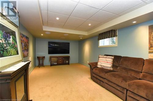 Rec Room with TV, Stand Sound System - 24 John Street E, Waterdown, ON - Indoor