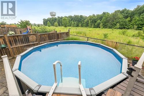 8 Country Fair Way, Hamilton, ON - Outdoor With Above Ground Pool With Backyard