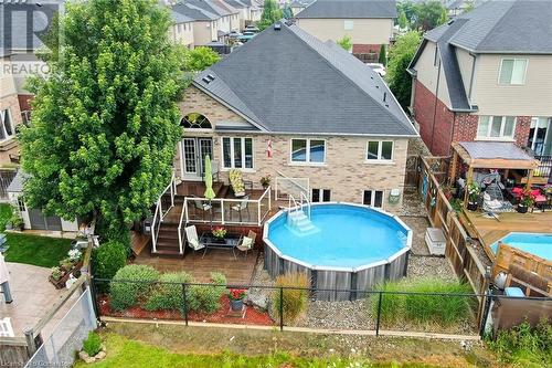 8 Country Fair Way, Hamilton, ON - Outdoor With Above Ground Pool With Backyard