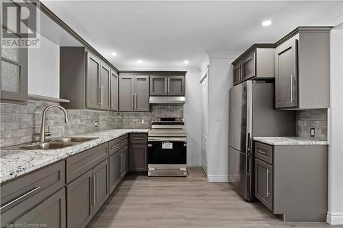 394 Cope Street, Hamilton, ON - Indoor Photo Showing Kitchen With Double Sink With Upgraded Kitchen