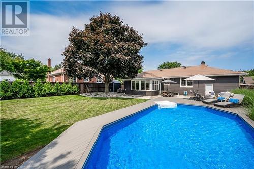 976 Danforth Avenue, Burlington, ON - Outdoor With In Ground Pool With Backyard