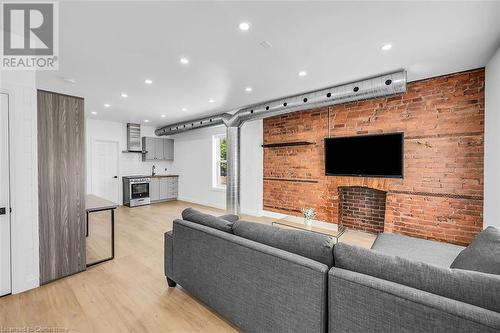 198 Dundurn Street S, Hamilton, ON - Indoor Photo Showing Living Room With Fireplace