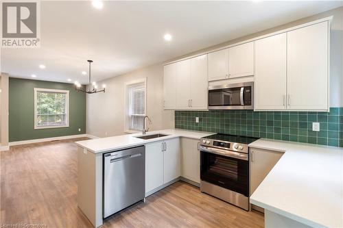 452 Jackson Street W, Hamilton, ON - Indoor Photo Showing Kitchen With Stainless Steel Kitchen With Upgraded Kitchen