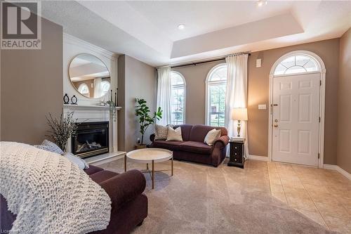 1 Meadowlea Court, Caledonia, ON - Indoor Photo Showing Living Room With Fireplace