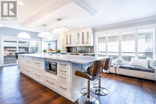 Drawers for storage space - 91 Hedge Lawn Drive, Grimsby, ON - Indoor Photo Showing Kitchen With Upgraded Kitchen