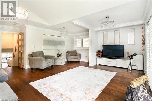 Upper level living, in-law potential, rough-in kitchen - 91 Hedge Lawn Drive, Grimsby, ON - Indoor Photo Showing Living Room