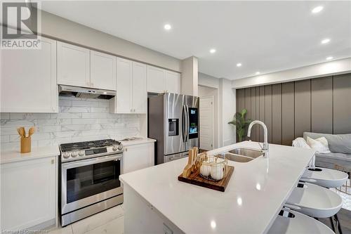 117 Freedom Crescent, Hamilton, ON - Indoor Photo Showing Kitchen With Double Sink With Upgraded Kitchen