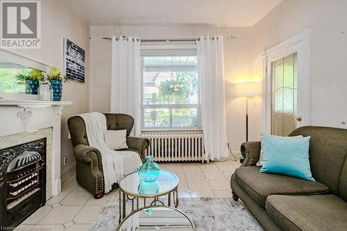 22 Niagara Street, Hamilton, ON - Indoor Photo Showing Living Room With Fireplace