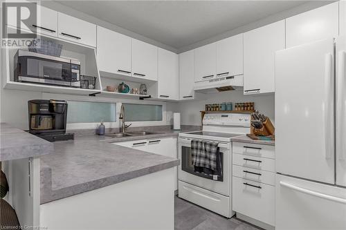 2040 Cleaver Avenue Unit# 321, Burlington, ON - Indoor Photo Showing Kitchen With Double Sink