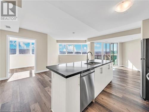 2750 King Street E Unit# 706, Hamilton, ON - Indoor Photo Showing Kitchen With Double Sink