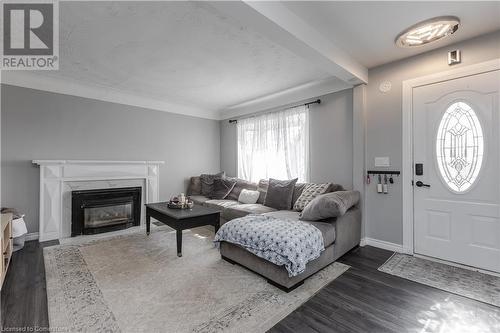 104 Rosedale Avenue, Hamilton, ON - Indoor Photo Showing Living Room With Fireplace