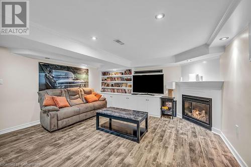 2439 Barclay Road, Burlington, ON - Indoor Photo Showing Living Room With Fireplace