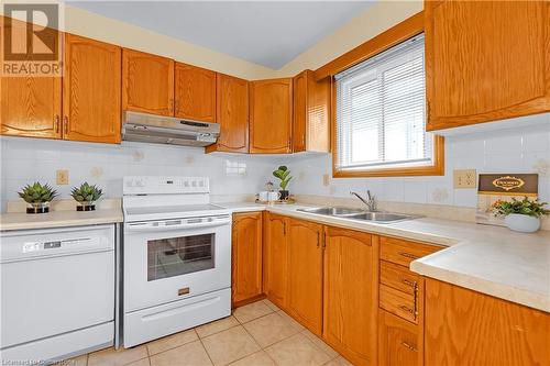 41 Elora Drive, Hamilton, ON - Indoor Photo Showing Kitchen With Double Sink