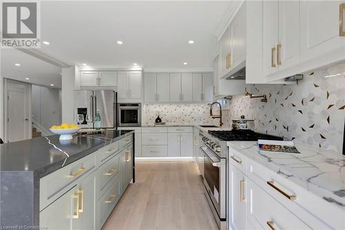 79 Trenholme Crescent, Hamilton, ON - Indoor Photo Showing Kitchen With Upgraded Kitchen