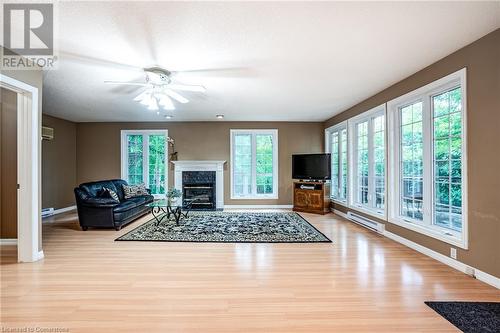 16 Durham Road, Stoney Creek, ON - Indoor Photo Showing Living Room With Fireplace