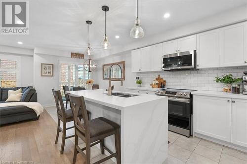 252 Kinsman Drive, Binbrook, ON - Indoor Photo Showing Kitchen With Double Sink With Upgraded Kitchen