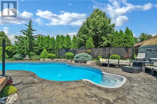 34 Penfold Court, Mount Hope, ON - Outdoor With In Ground Pool With Deck Patio Veranda