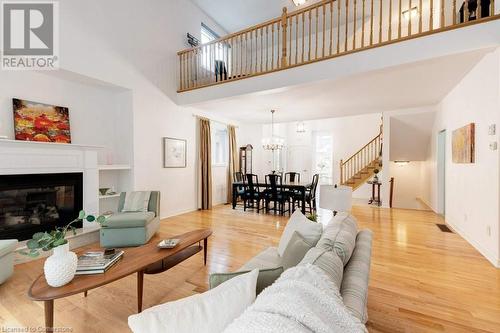 35 Landscapes Trail, Hamilton, ON - Indoor Photo Showing Living Room With Fireplace