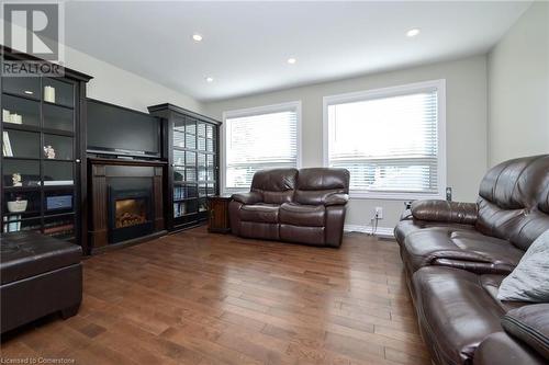 19 Wikander Way, Brampton, ON - Indoor Photo Showing Living Room With Fireplace