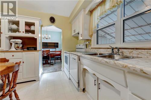 48 Wyngate Avenue, Stoney Creek, ON - Indoor Photo Showing Kitchen With Double Sink