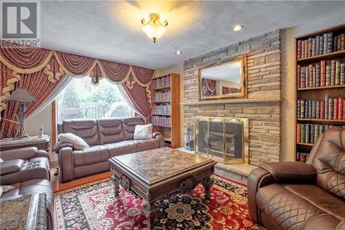 62 Bridlewood Drive, Dundas, ON - Indoor Photo Showing Living Room With Fireplace