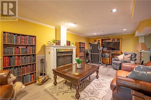 62 Bridlewood Drive, Dundas, ON - Indoor Photo Showing Living Room With Fireplace