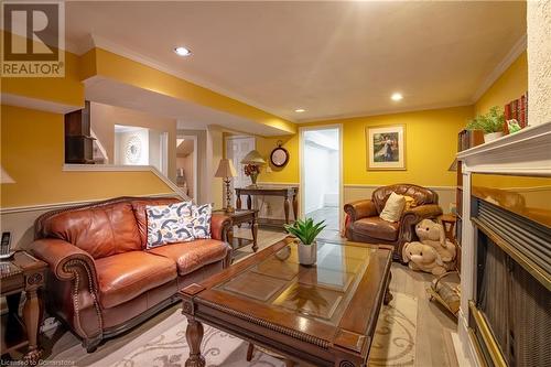 62 Bridlewood Drive, Dundas, ON - Indoor Photo Showing Living Room With Fireplace