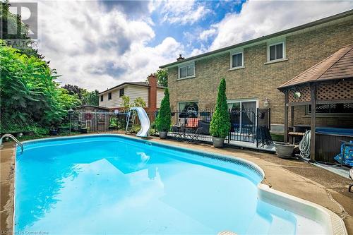 62 Bridlewood Drive, Dundas, ON - Outdoor With In Ground Pool