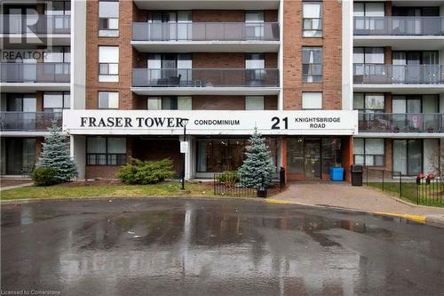 21 Knightsbridge Road Unit# 1602, Brampton, ON - Outdoor With Balcony With Facade