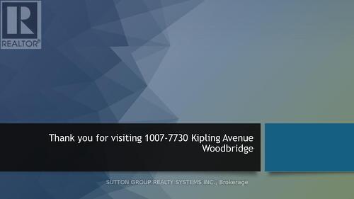 1007 - 7730 Kipling Avenue, Vaughan (Vaughan Grove), ON - Other