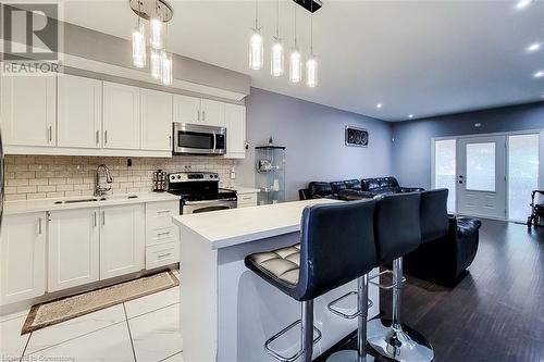 313 Fennell Avenue E, Hamilton, ON - Indoor Photo Showing Kitchen With Double Sink