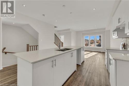 187 Wilson Street W Unit# 19, Ancaster, ON - Indoor Photo Showing Kitchen With Double Sink