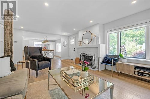 382 Lodor Street, Ancaster, ON - Indoor Photo Showing Living Room With Fireplace