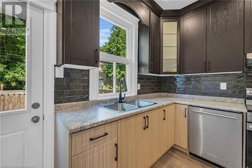 55 Douglas Avenue, Hamilton, ON - Indoor Photo Showing Kitchen With Double Sink