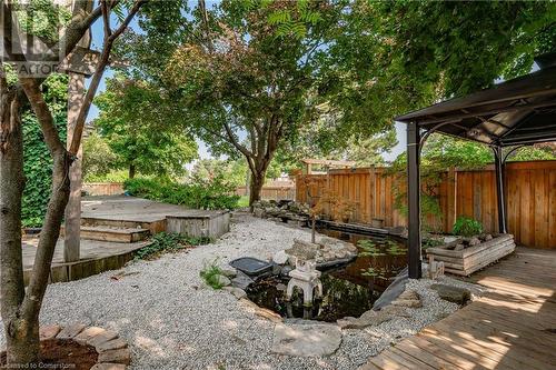 Fish Pond - 46 Glenvale Boulevard, Brampton, ON - Outdoor With Backyard