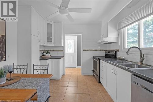 49 Cheryl Avenue, Hamilton, ON - Indoor Photo Showing Kitchen With Double Sink