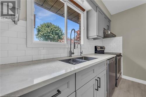 5 Atwood Crescent, Simcoe, ON - Indoor Photo Showing Kitchen With Double Sink