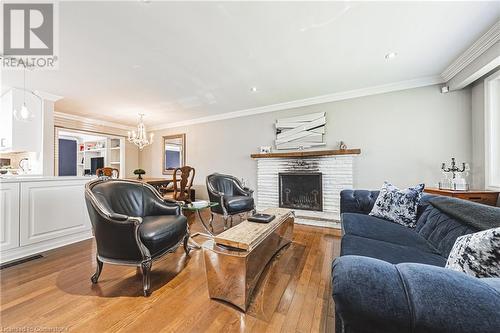 4030 Grapehill Avenue, Burlington, ON - Indoor Photo Showing Living Room With Fireplace