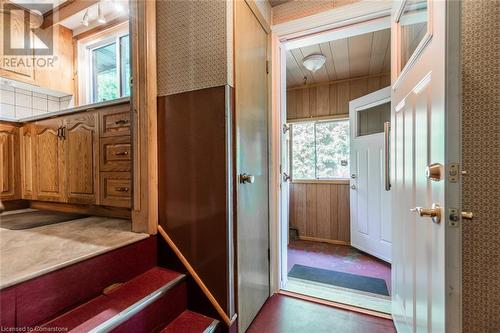 View From Kitchen, Basement Staircase to MudRoom - 405 Inverness Avenue E, Hamilton, ON - Indoor Photo Showing Other Room