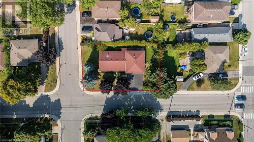 Local Aerial View - 405 Inverness Avenue E, Hamilton, ON - Outdoor With View