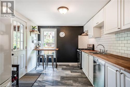 117 Ferguson Avenue S, Hamilton, ON - Indoor Photo Showing Kitchen With Double Sink