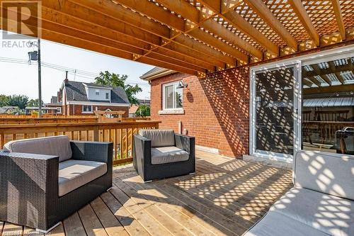 132 Weir Street N, Hamilton, ON - Outdoor With Deck Patio Veranda With Exterior